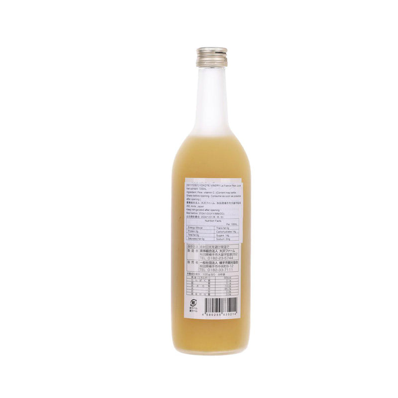 YOKOTE VINERY La France Pear Juice  (720mL)
