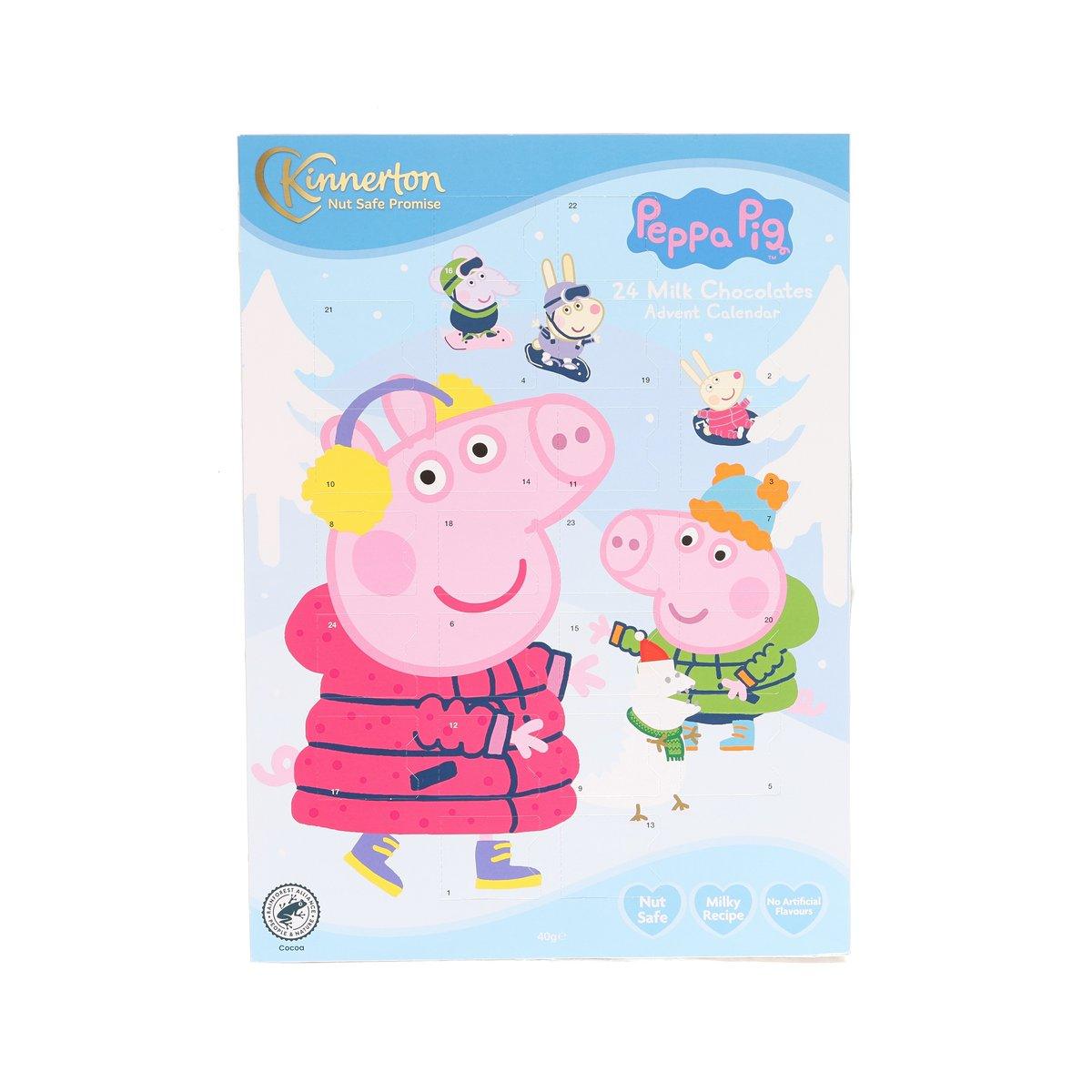 KINNERTON Peppa Pig Advent Calendar with Chocolate Snack  (40g)