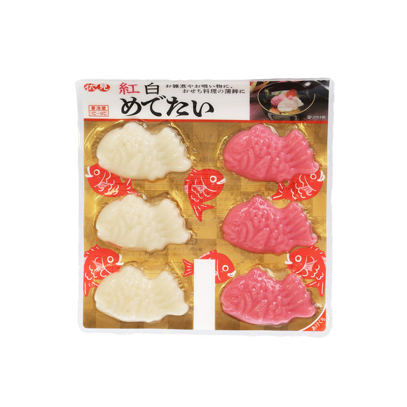 FUSHIMI KAMABOKO Red & White Sea Bream-Shaped Fish Cake  (6pcs)