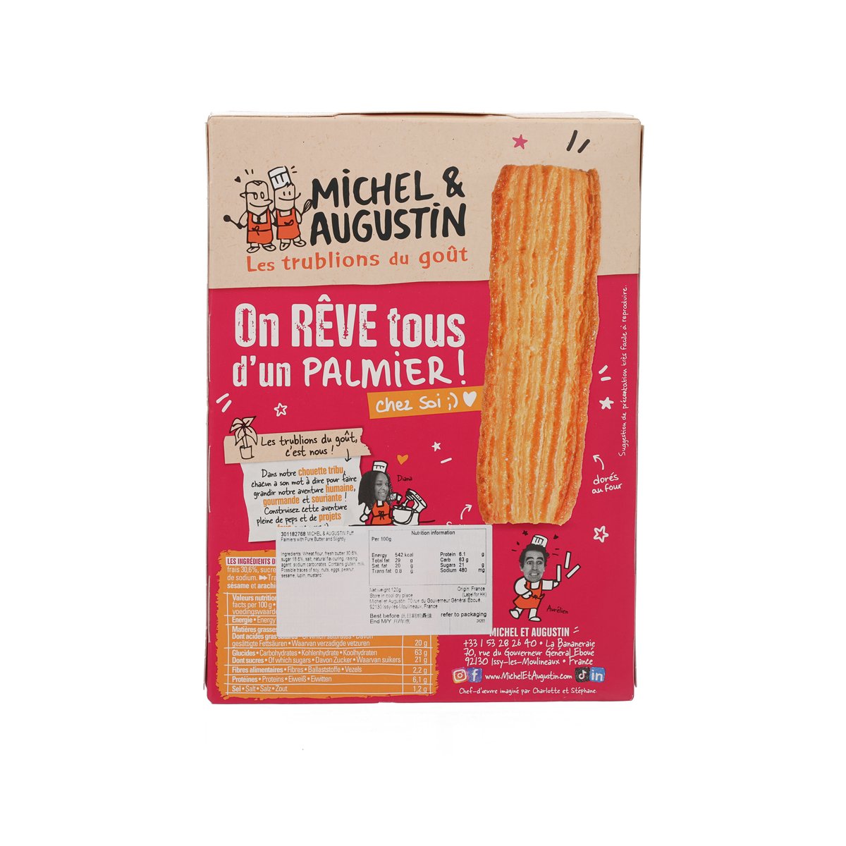 MICHEL & AUGUSTIN 焦糖法式蝴蝶酥  (120g)