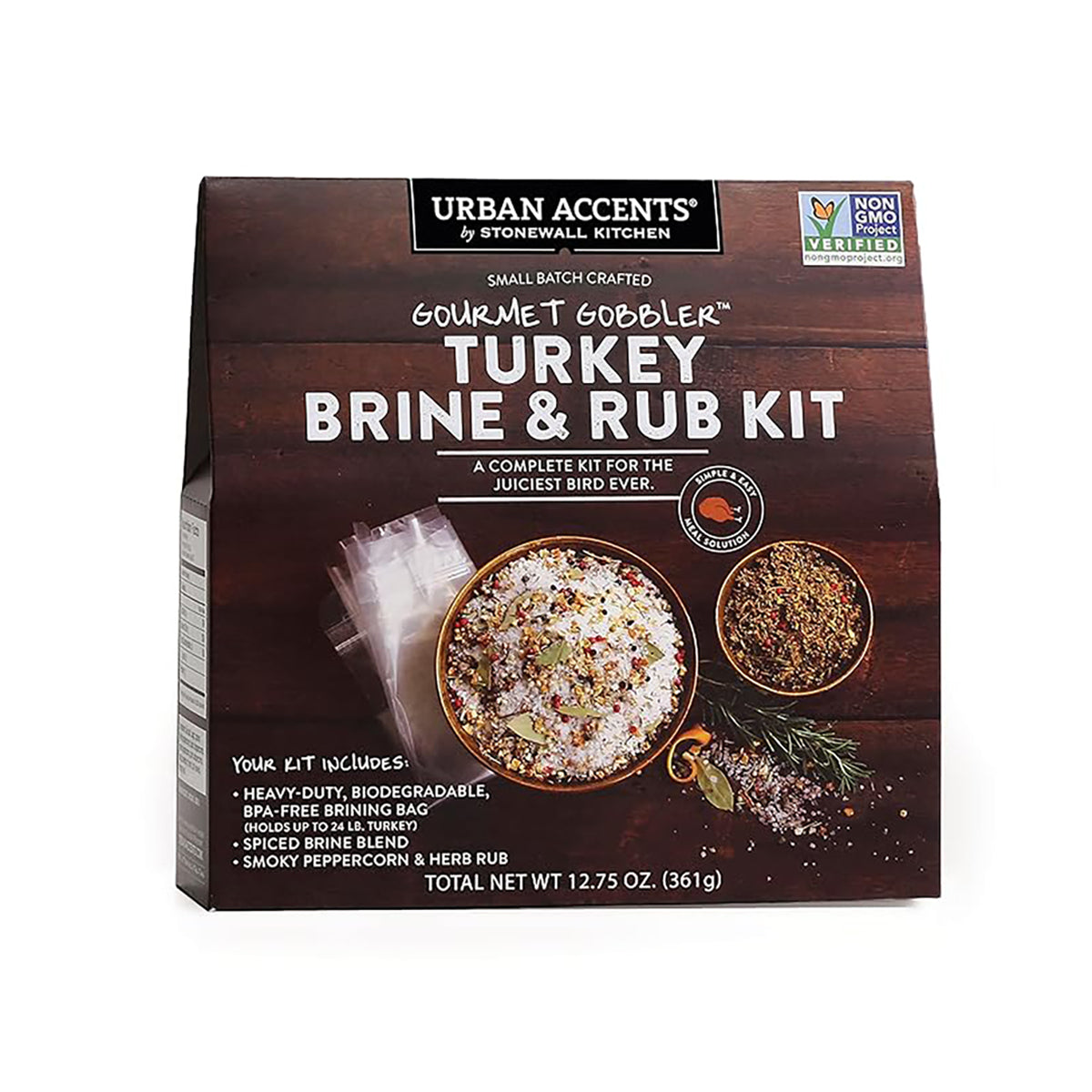 URBAN ACCENTS Gourmet Gobbler Complete Turkey Brine & Rub Kit  (361g)