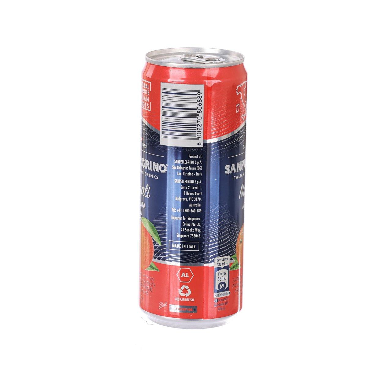 SAN PELLEGRINO 有氣血橙飲品 [罐裝]  (330mL)