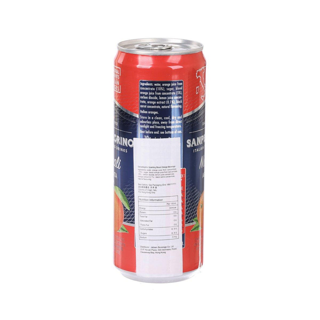 SAN PELLEGRINO Sparkling Blood Orange Beverage [Can] (330mL - Technical View
