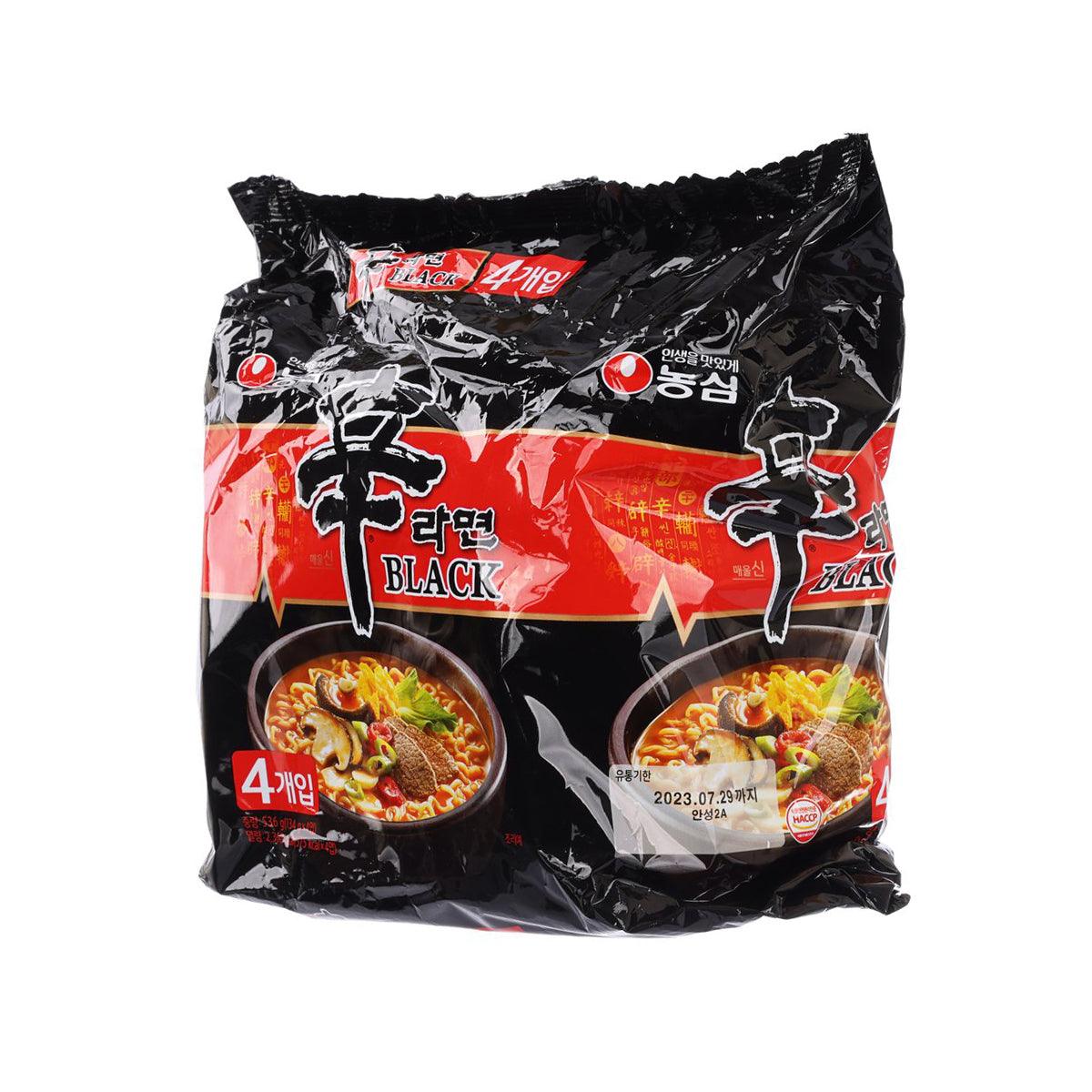 農心 韓國黑版辛辣麵  (4 x 134g)