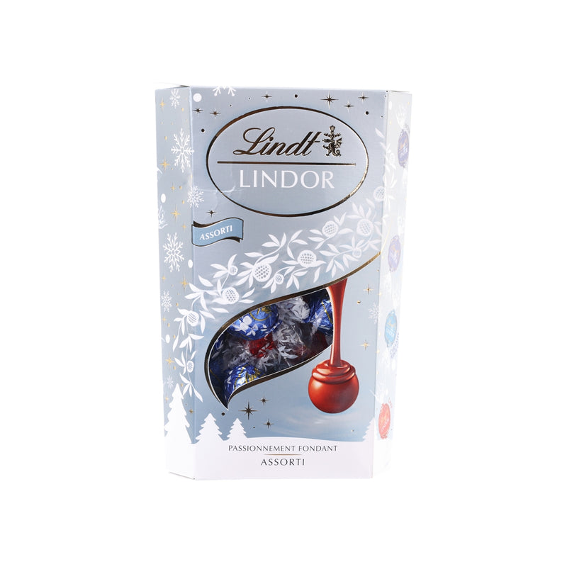LINDT Lindor Passionnement Fondant Assorted Chocolate Balls - Xmas  (337g)