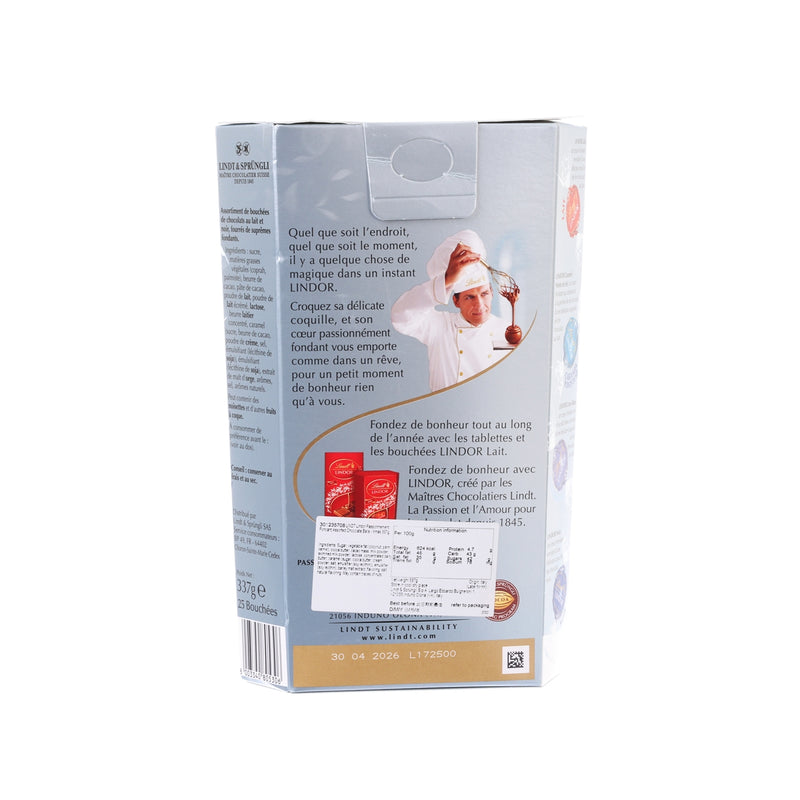 LINDT Lindor Passionnement Fondant Assorted Chocolate Balls - Xmas  (337g)