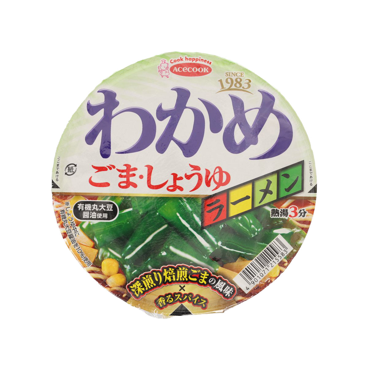 ACE COOK Wakame Seaweed Ramen - Sesame Soy Sauce  (93g)