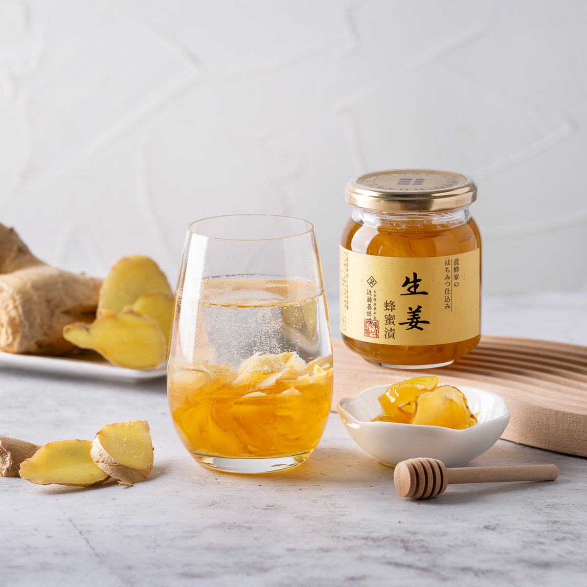 KONDO HONEY FACTORY Sliced Ginger in Honey  (280g)