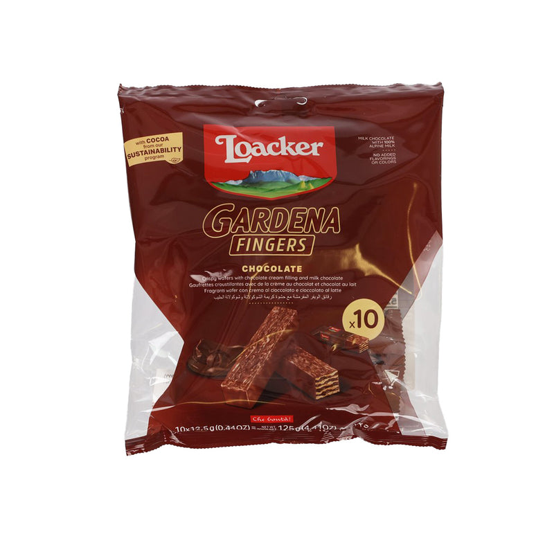 LOACKER Milk Chocolate Coated Wafer With Chocolate Cream Filling  (125g)