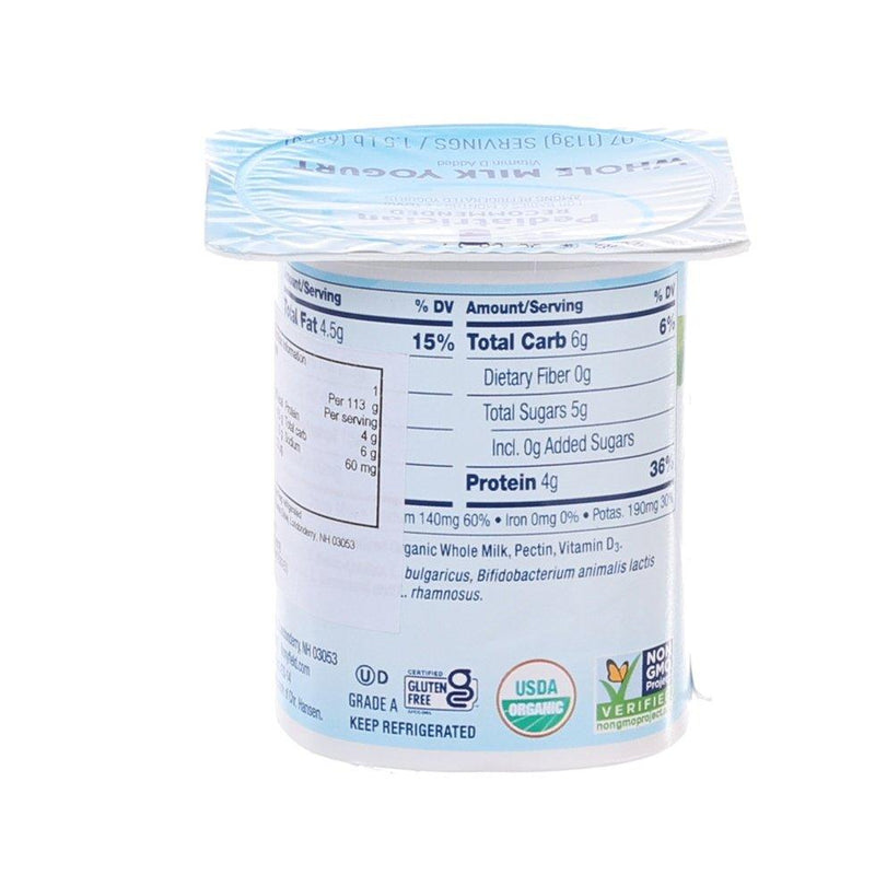 STONYFIELD Yobaby Organic Whole Milk Yogurt - Plain  (113g)