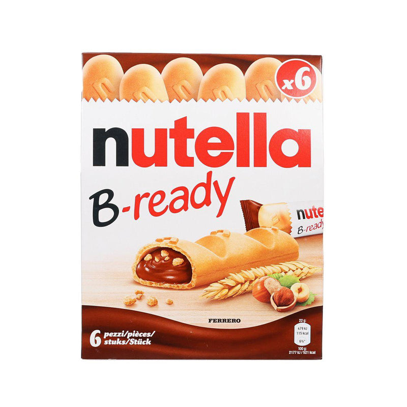 NUTELLA B-Ready Wafer Biscuits Stuffed with Hazelnut Cocoa Spread  (132g)