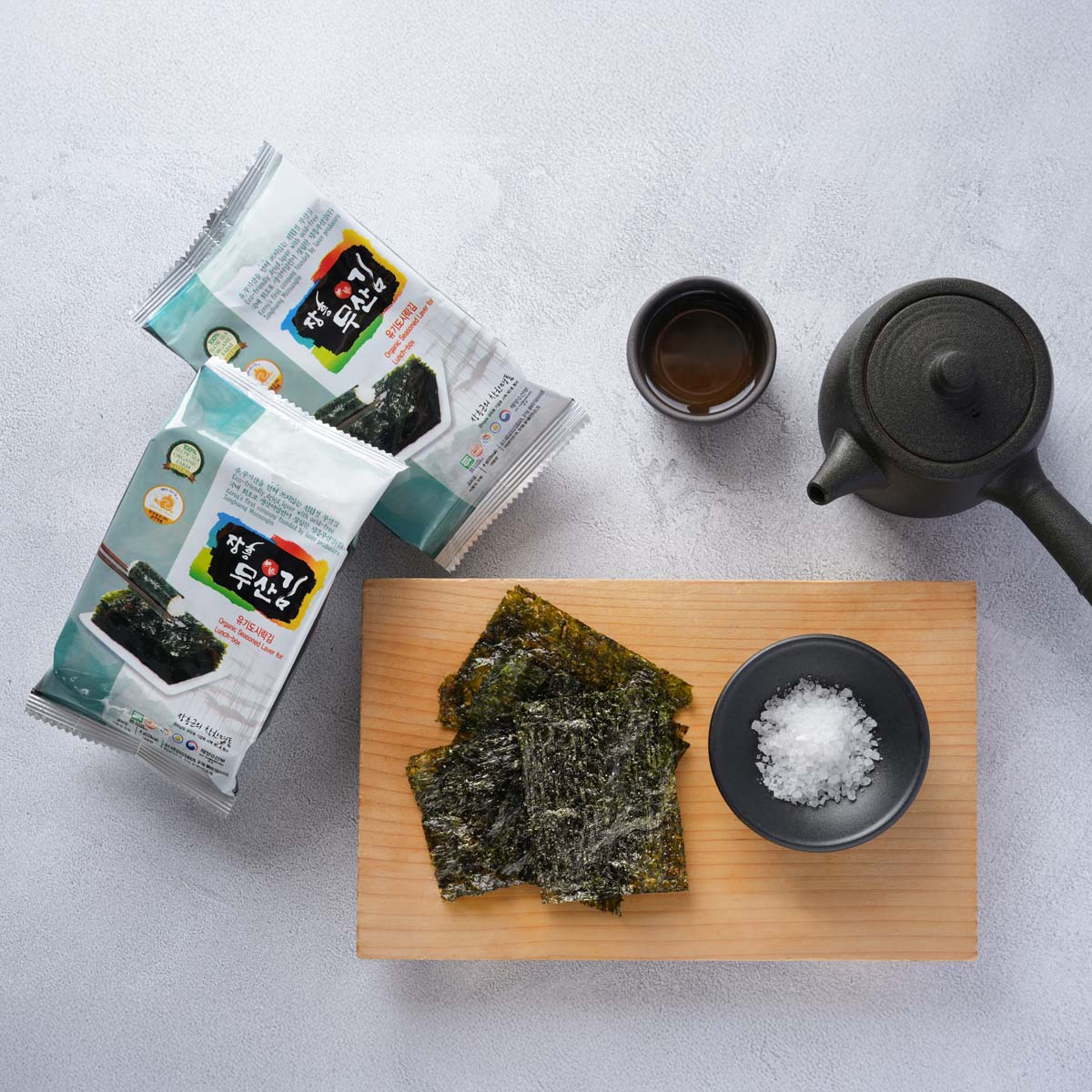 JANG HEUNG Organic Seasoned Seaweed  (3 x 4g)