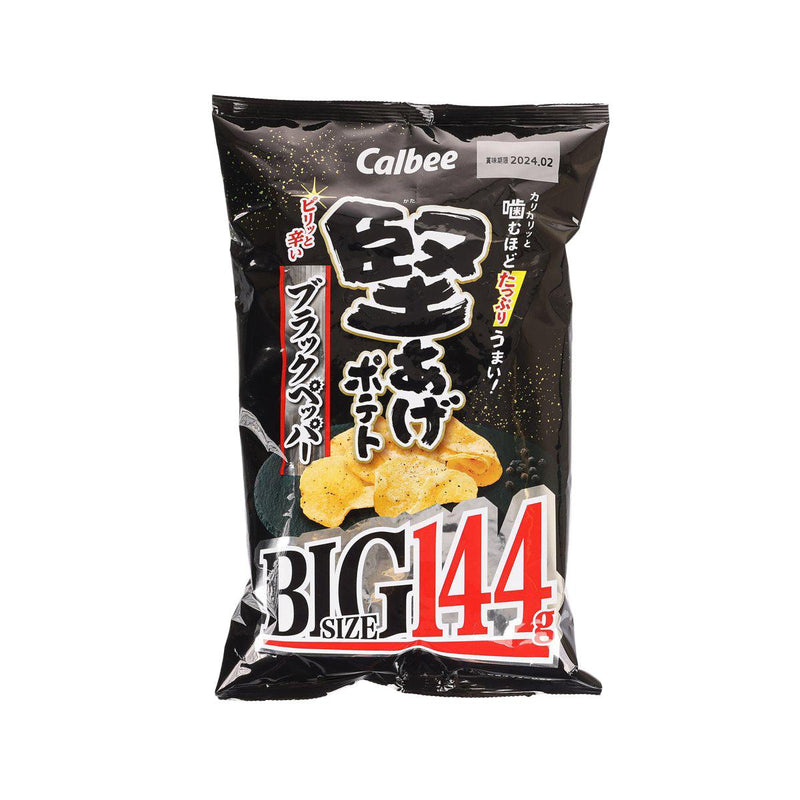 CALBEE Big Size Hard Fried Potato Chips - Black Pepper  (144g)