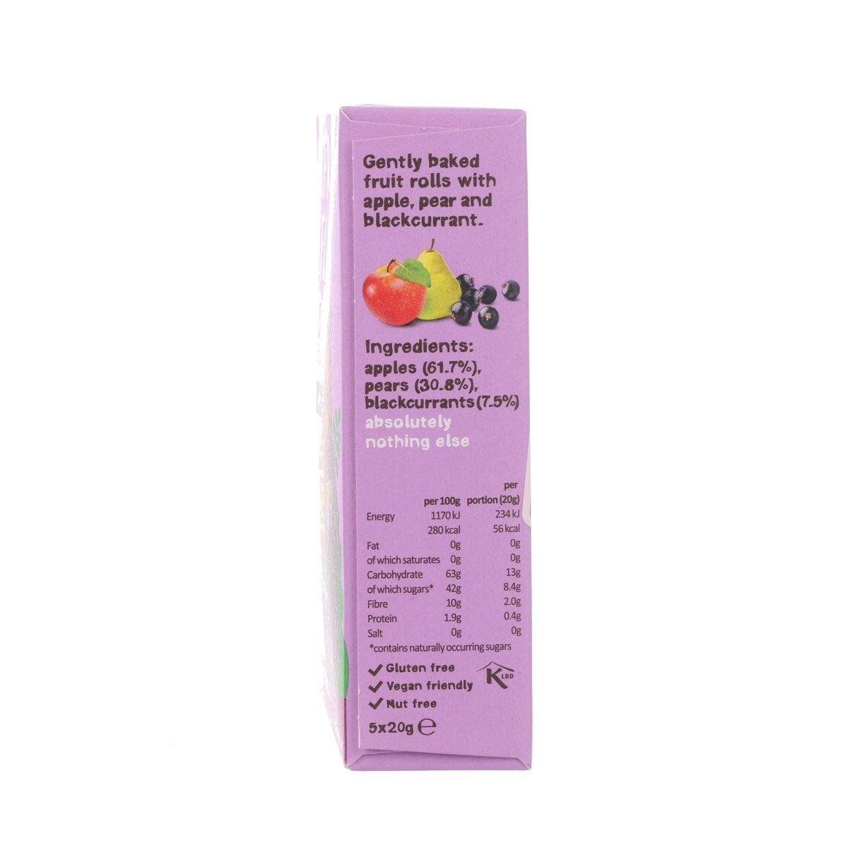BEAR Pure Fruit Yoyo Rolls - Blackcurrant  (5 x 20g)