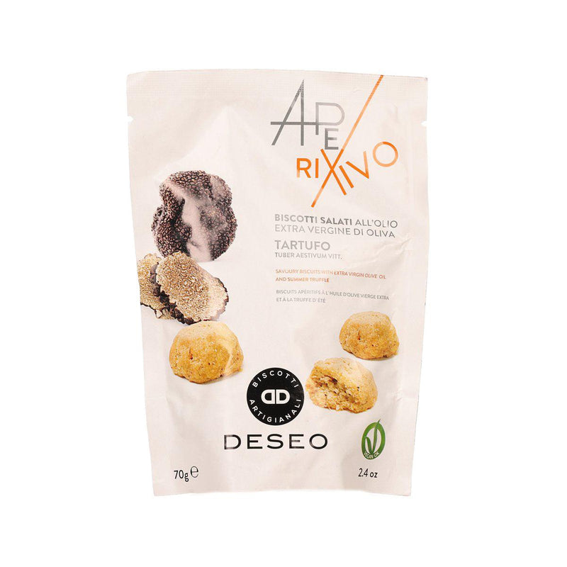 DESEO Savoury Biscuits with Extra Virgin Olive Oil & Summer Truffle  (70g)