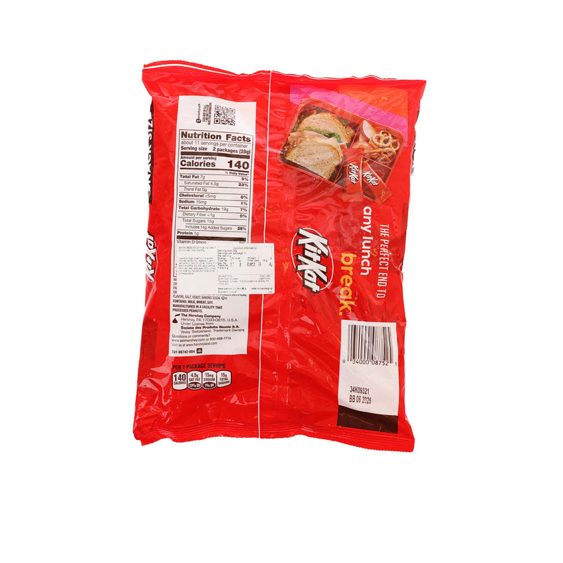 NESTLE Kit Kat Crisp Wafer in Milk Chocolate - Snack Size  (305g)