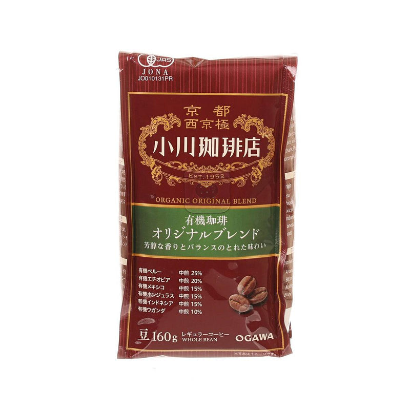 小川珈琲店 有機混合焙炒咖啡豆  (160g)