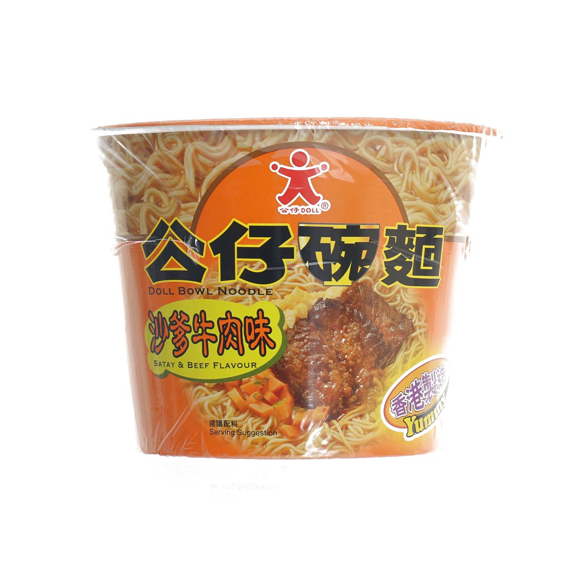 DOLL Bowl Noodle - Satay & Beef Flavour  (107g)