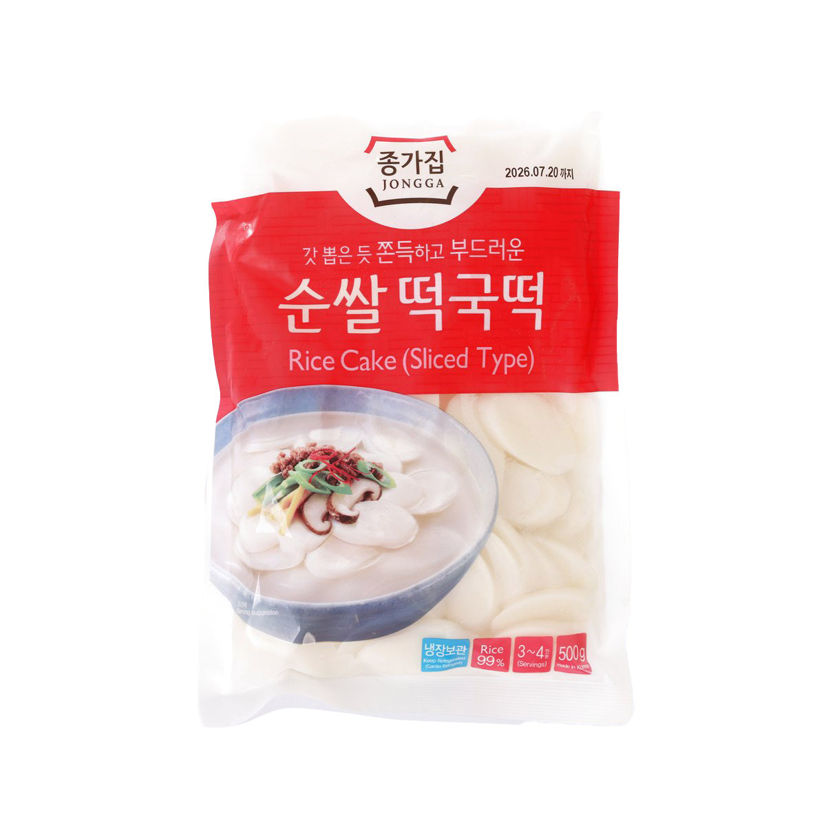 JONGGA Rice Cake (Sliced Type)  (500g)