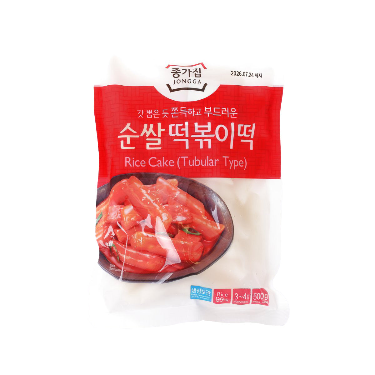 JONGGA Rice Cake (Tubular Type)  (500g)