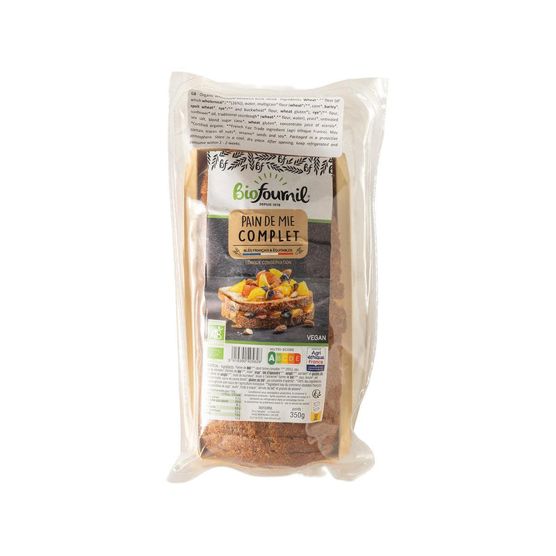 BIOFOURNIL Organic Wholemeal Sandwich Bread  (350g)