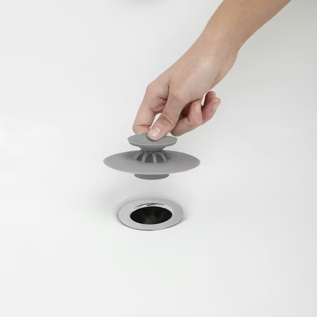 UMBRA Flex Drain Stop & Hair Catcher - White