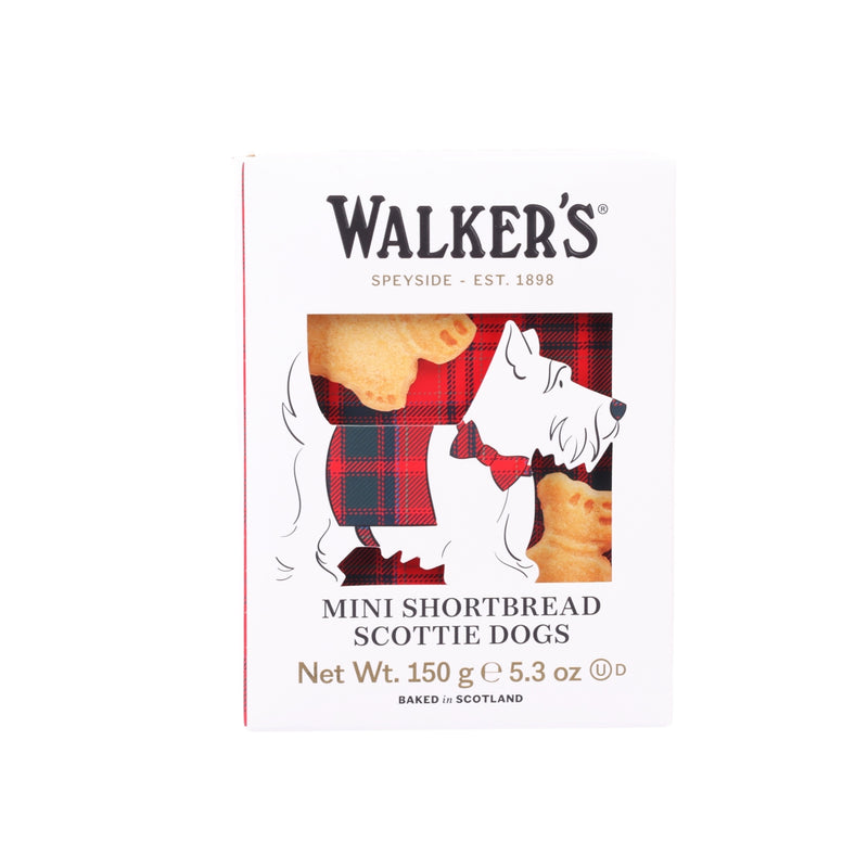 WALKERS Mini Pure Butter Shortbread Fingers - Scottie Dog  (150g)