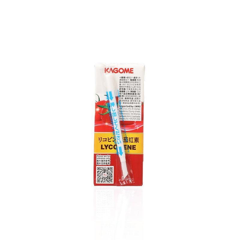 KAGOME 100% Tomato Juice [Tetra Pack]  (200mL)