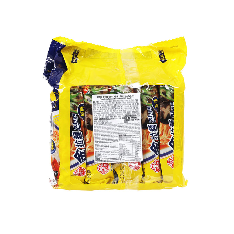 OTTOGI Jin Ramen - Mild  (5 x 120g)