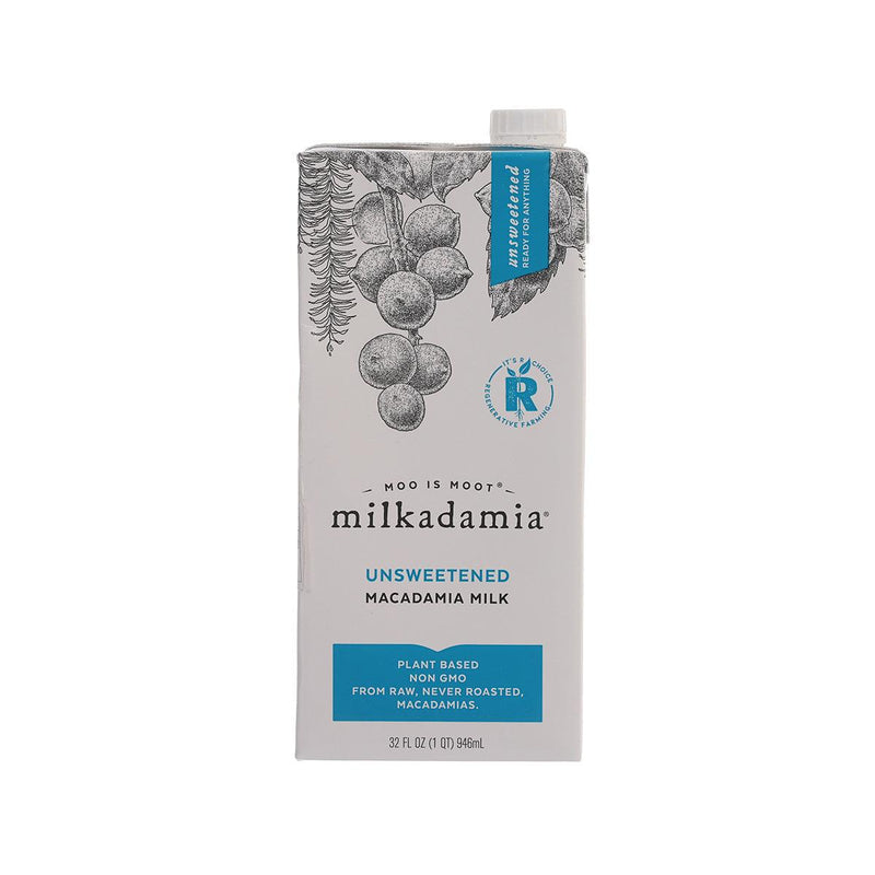 MILKADAMIA Macadamia Milk - Unsweetened  (946mL)