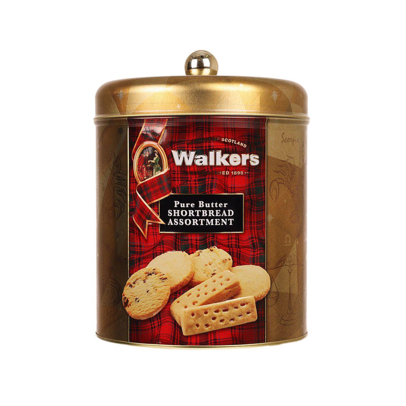 WALKERS Gold Tin Pure Butter Shortbread  Assortment  (600g)