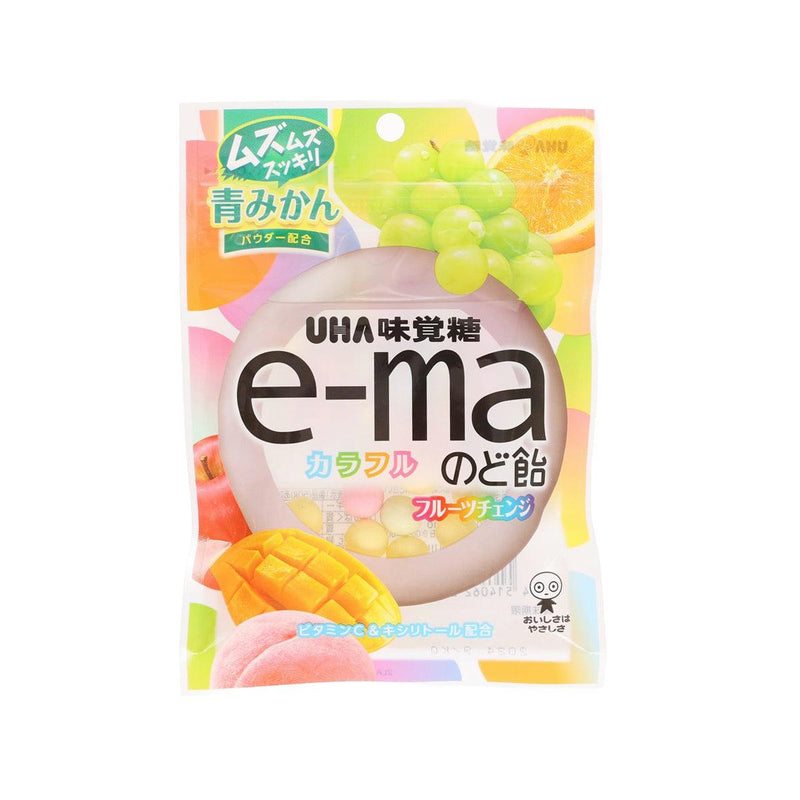UHA PIPIN E-Ma 喉糖 - 什錦繽紛水果 [袋裝]  (50g)
