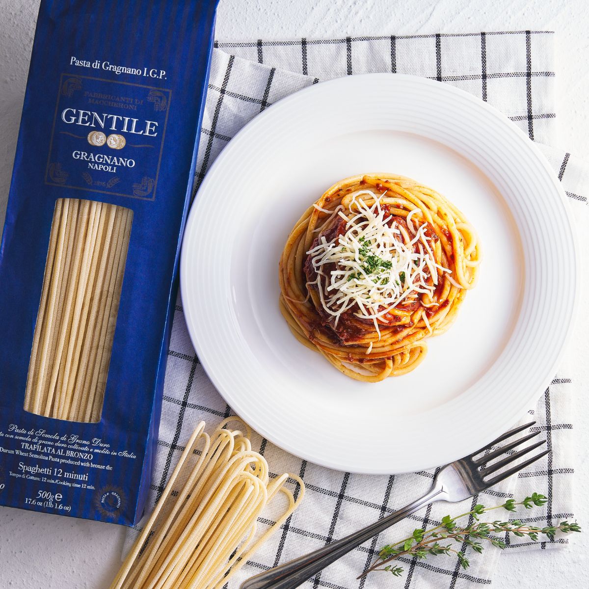 GENTILE Artisanal Pasta di Gragnano IGP - Spaghetti  (500g)