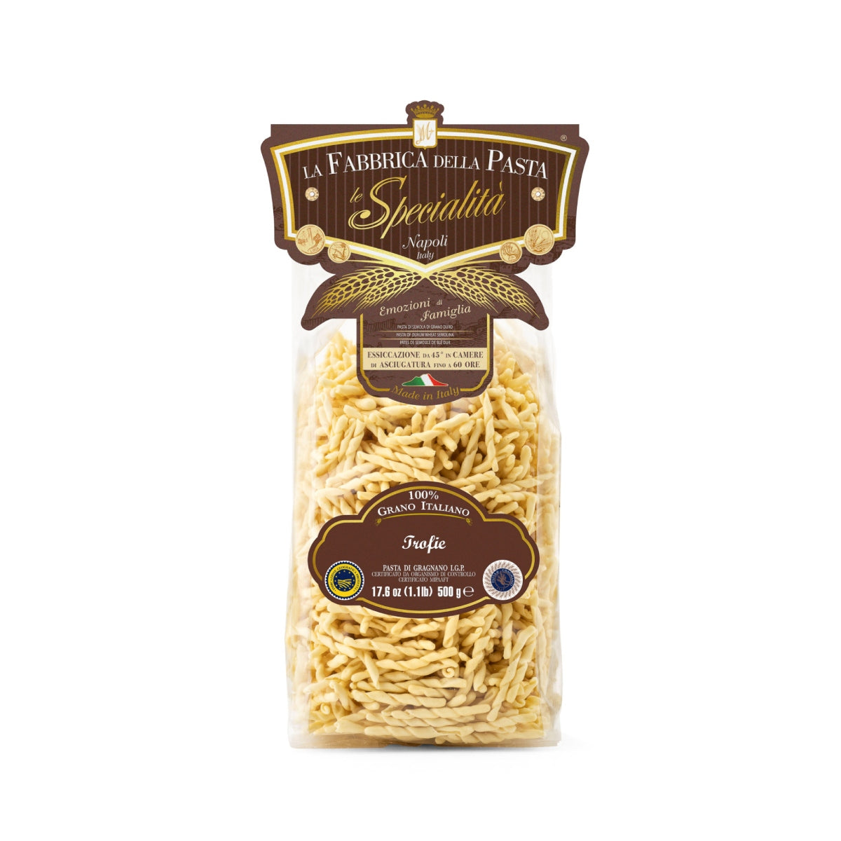 LA FABBRICA DELLA Artisanal Le Trofie Pasta  (500g)