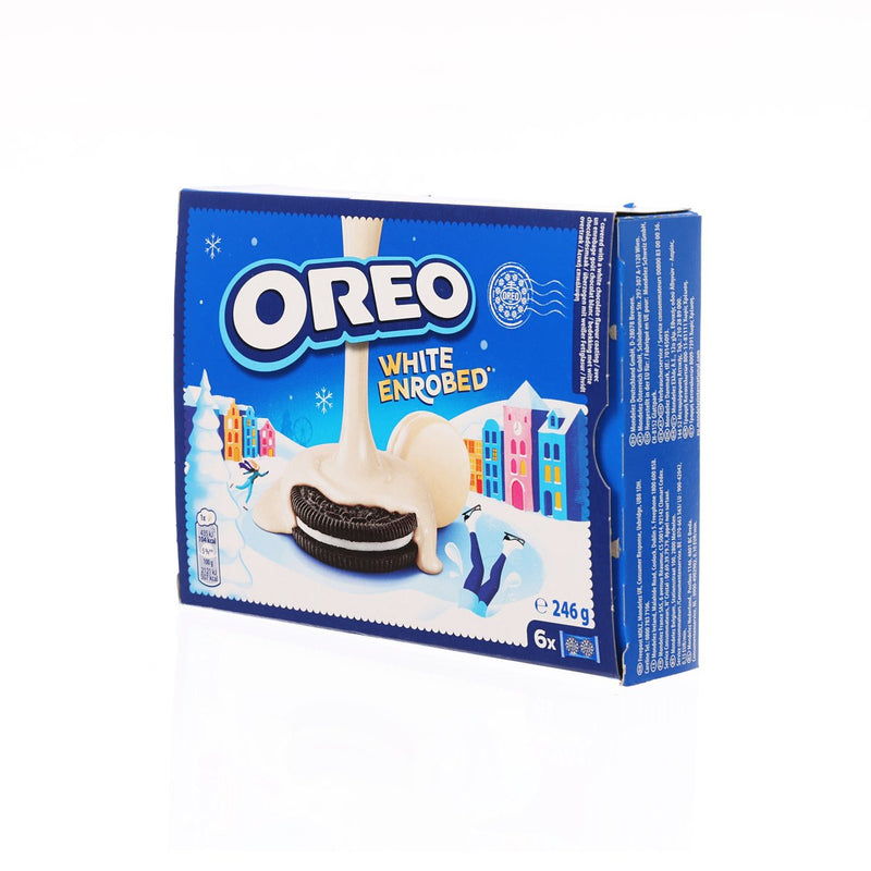 OREO Snowy Enrobed White Chocolate Coated Biscuits  (246g)