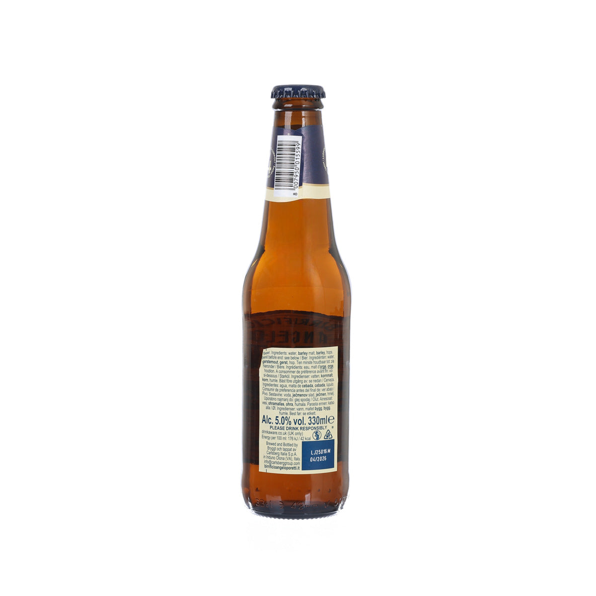 ANGELO PORETTI 拉格啤酒 (酒精濃度5%) [玻璃樽裝]  (330mL)