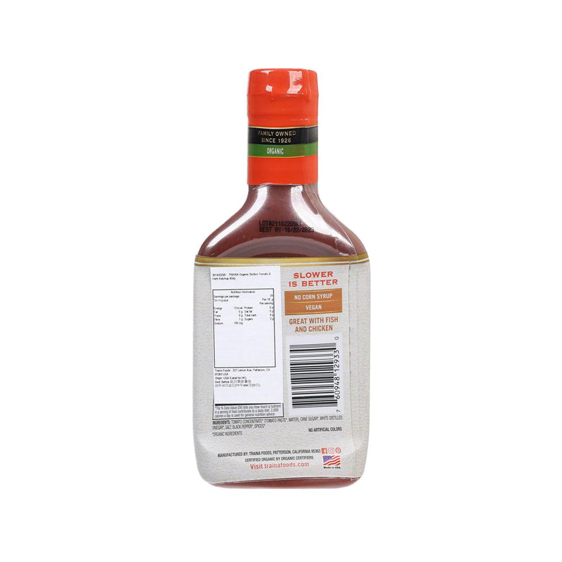 TRAINA Organic Sicilian Tomato & Herb Ketchup  (454g)
