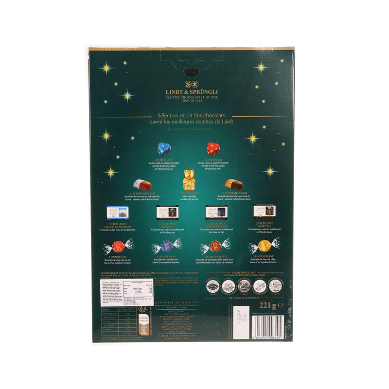 LINDT Xmas Tree Advent Calendar with Chocolate  (221g)