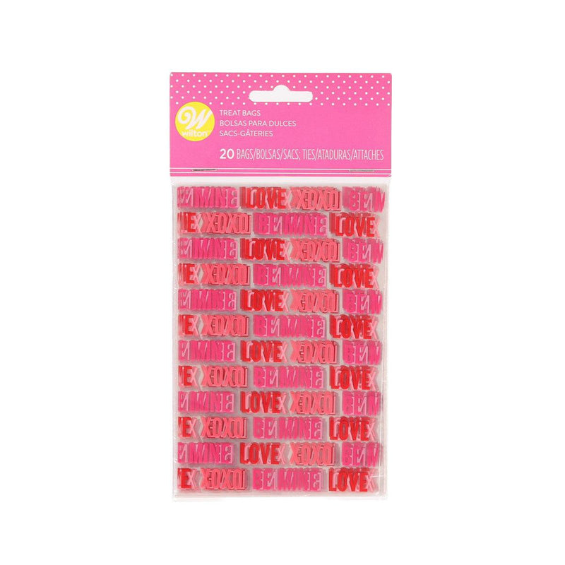 WILTON Valentine Mini Treat Bag - Love  (20pcs)