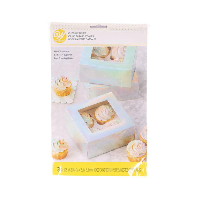WILTON Valentine Cupcake Box  (3pcs)