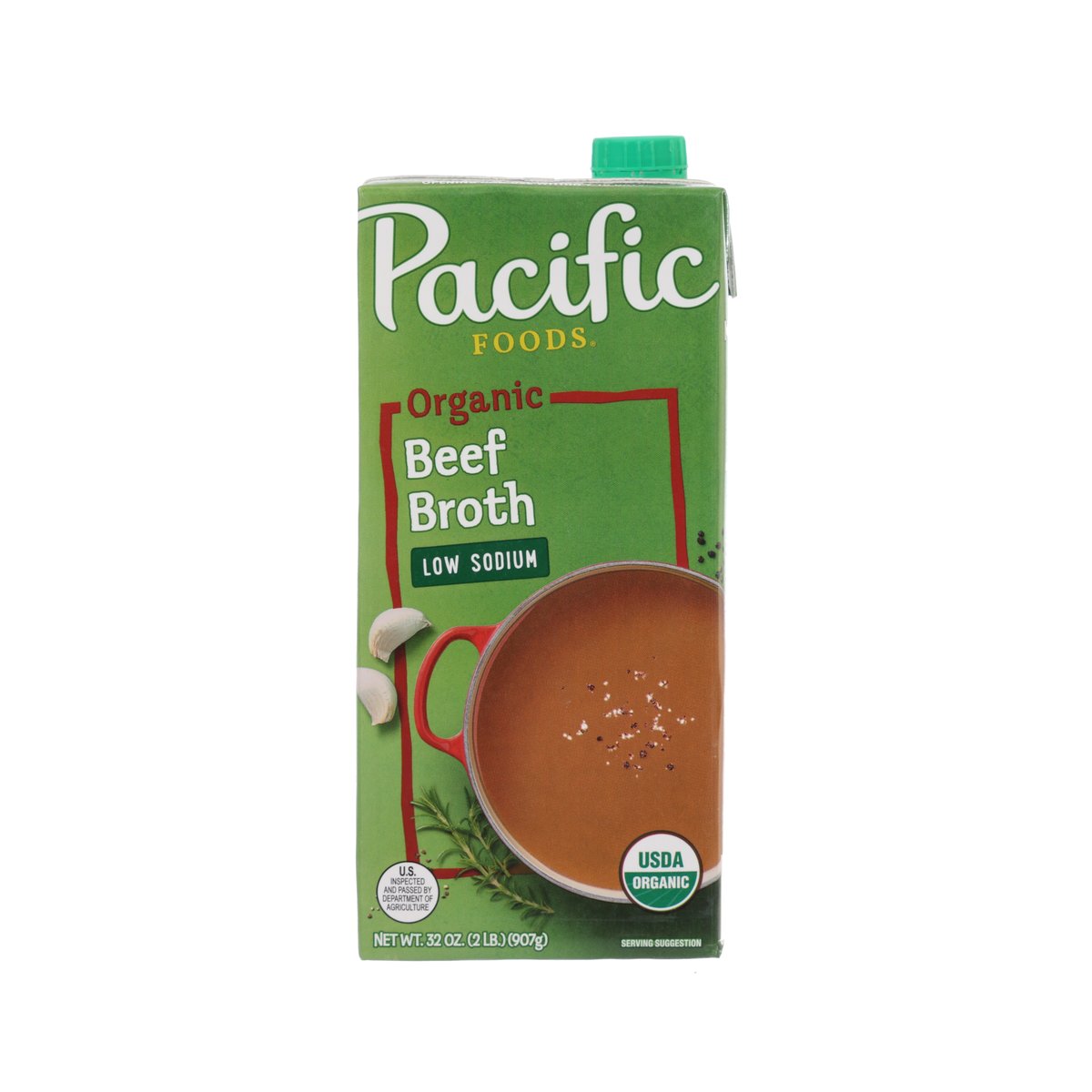 PACIFIC Organic Beef Broth - Low Sodium  (907g)