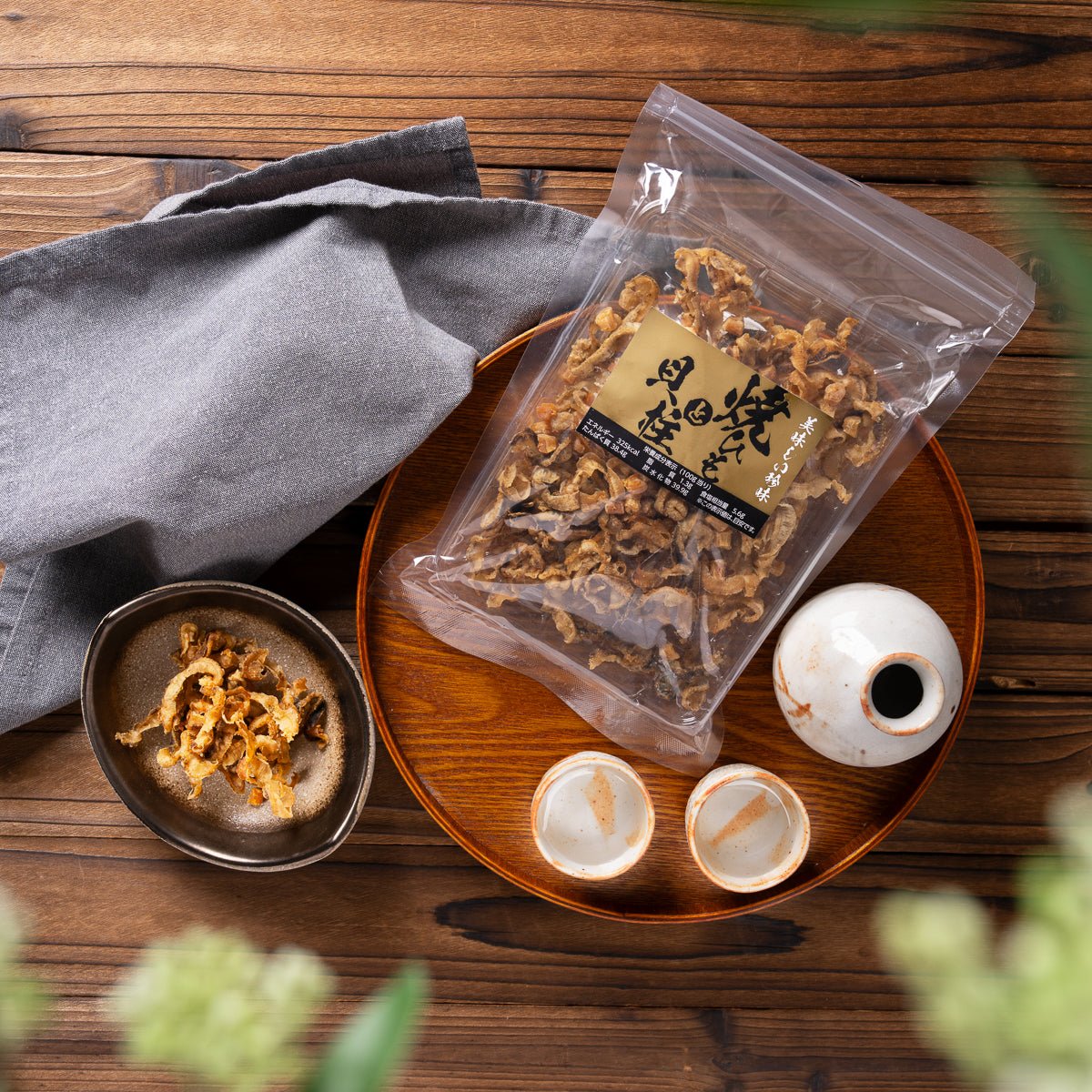 OKABE Dried Scallop & Scallop Strings  (120g)