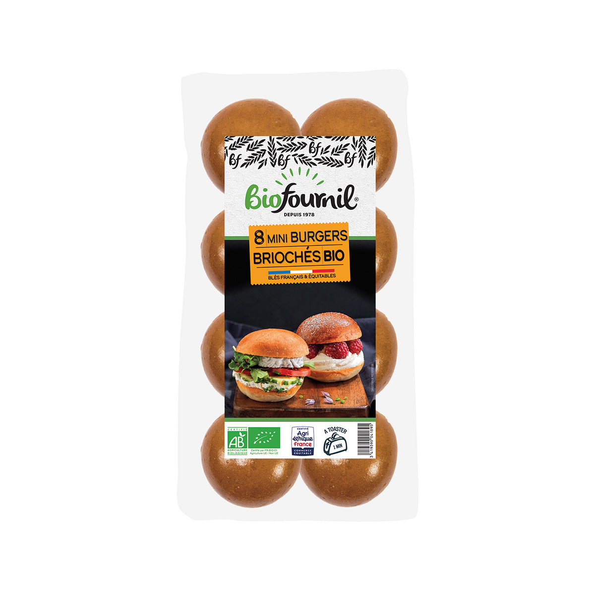 BIOFOURNIL Organic Mini Brioche Burger Buns (200g) – city'super E-Shop