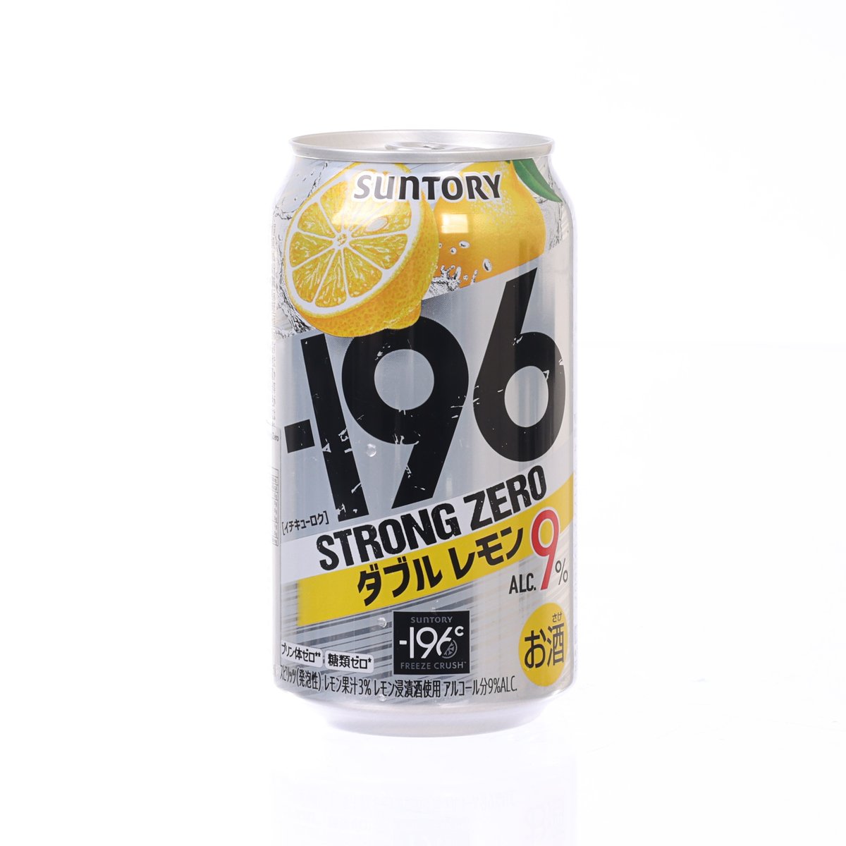 三得利 -196°C Strong Zero 雙重檸檬果汁酒 (酒精濃度9%) [罐裝]  (350mL)