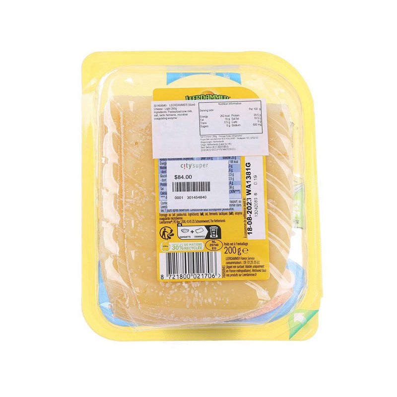 LEERDAMMER Sliced Cheese - Light  (200g)