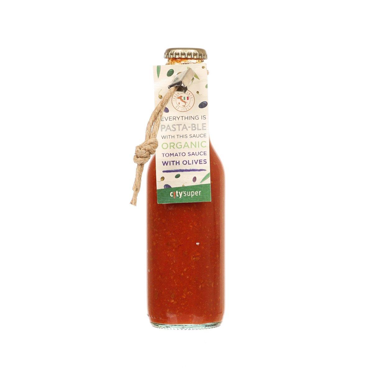 CITYSUPER X PERCHE CI CREDO Organic Tomato Sauce with Olives  (260g)