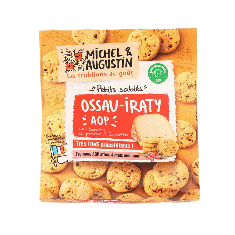 MICHEL & AUGUSTIN Shortbread Biscuits with Ossau Iraty PDO Cheese, Tomatoes and Espelette PDO Pepper  (100g)