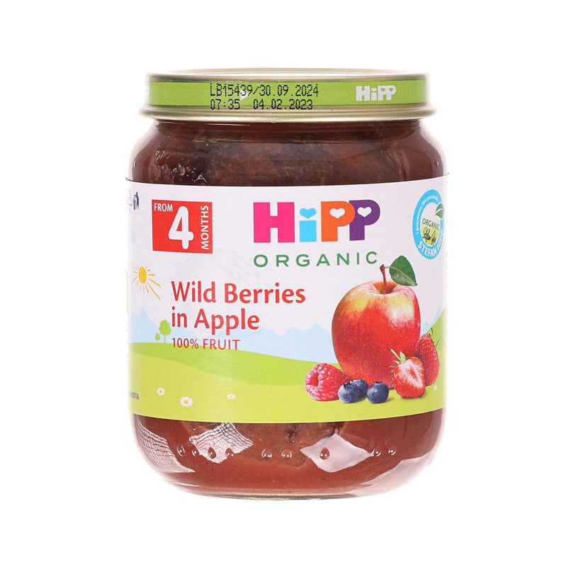 HIPP 有機野莓蘋果蓉 (125g, 125g)