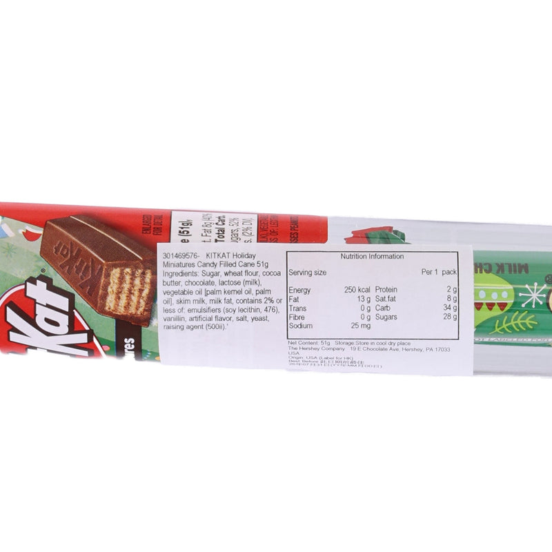 KITKAT Holiday Miniatures Candy Filled Cane  (51g)