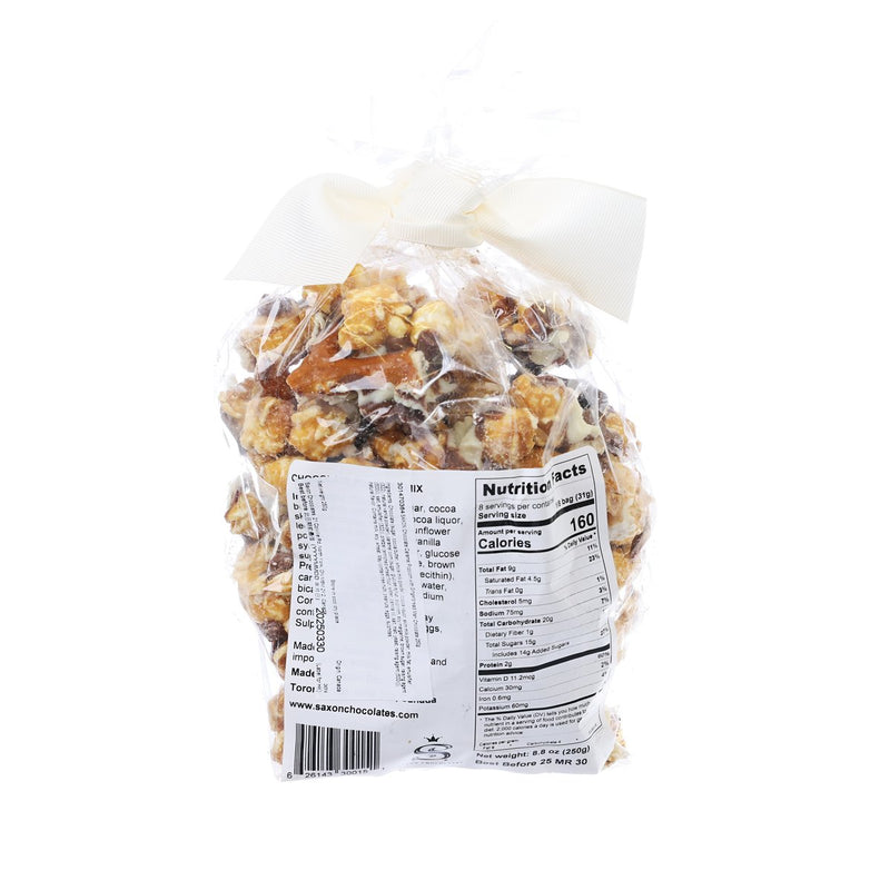 SAXON Chocolate Caramel Popcorn with Gingerbread Man Chocolate  (250g)